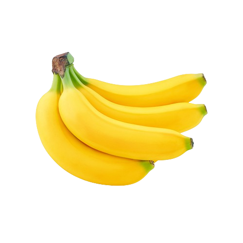 Sveže banane na belem ozadju